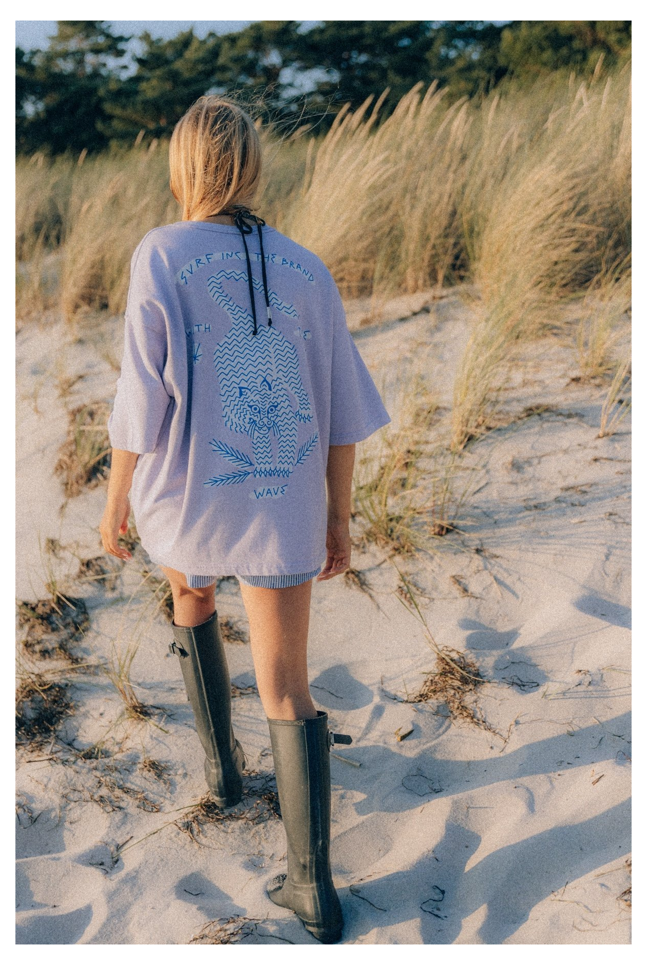 Wave Tiger Tee - Purple Haze Wave Tiger Tee - Purple Haze