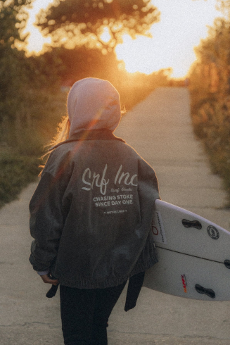 Cord Baseball Jacket - Greyhound