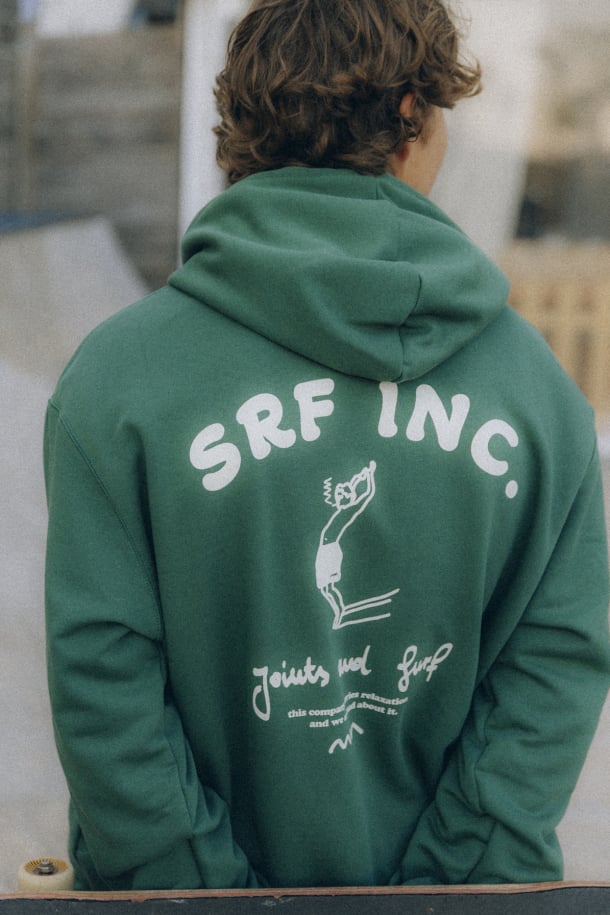 Joints & Surf Hoodie - Bottle Green