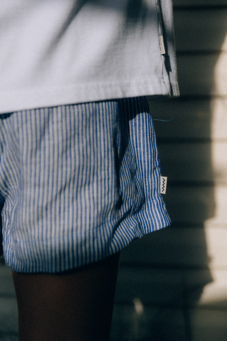 Lazy Linen Boxer Shorts - Royal Blue Lazy Linen Boxer Shorts - Royal Blue