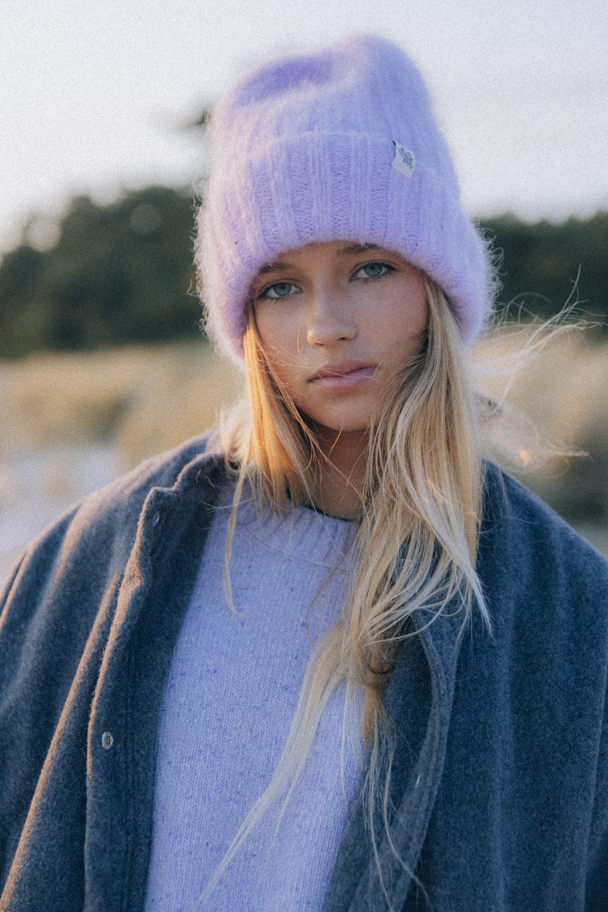 Olivia Little Tiger Beanie - Purple Haze