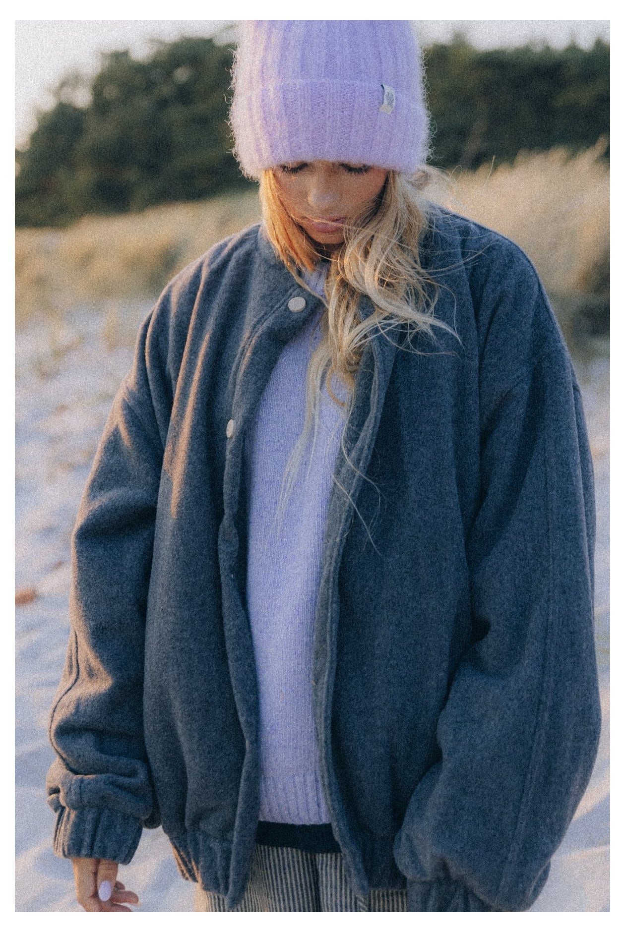 Olivia Little Tiger Beanie - Purple Haze