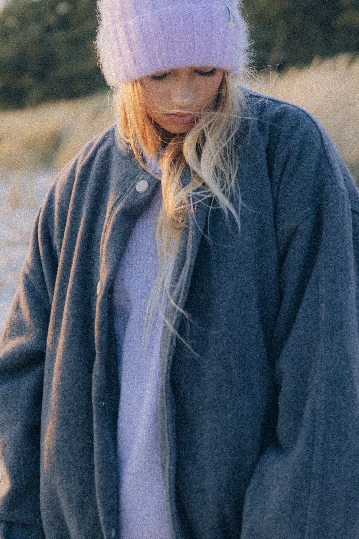 Olivia Little Tiger Beanie - Purple Haze