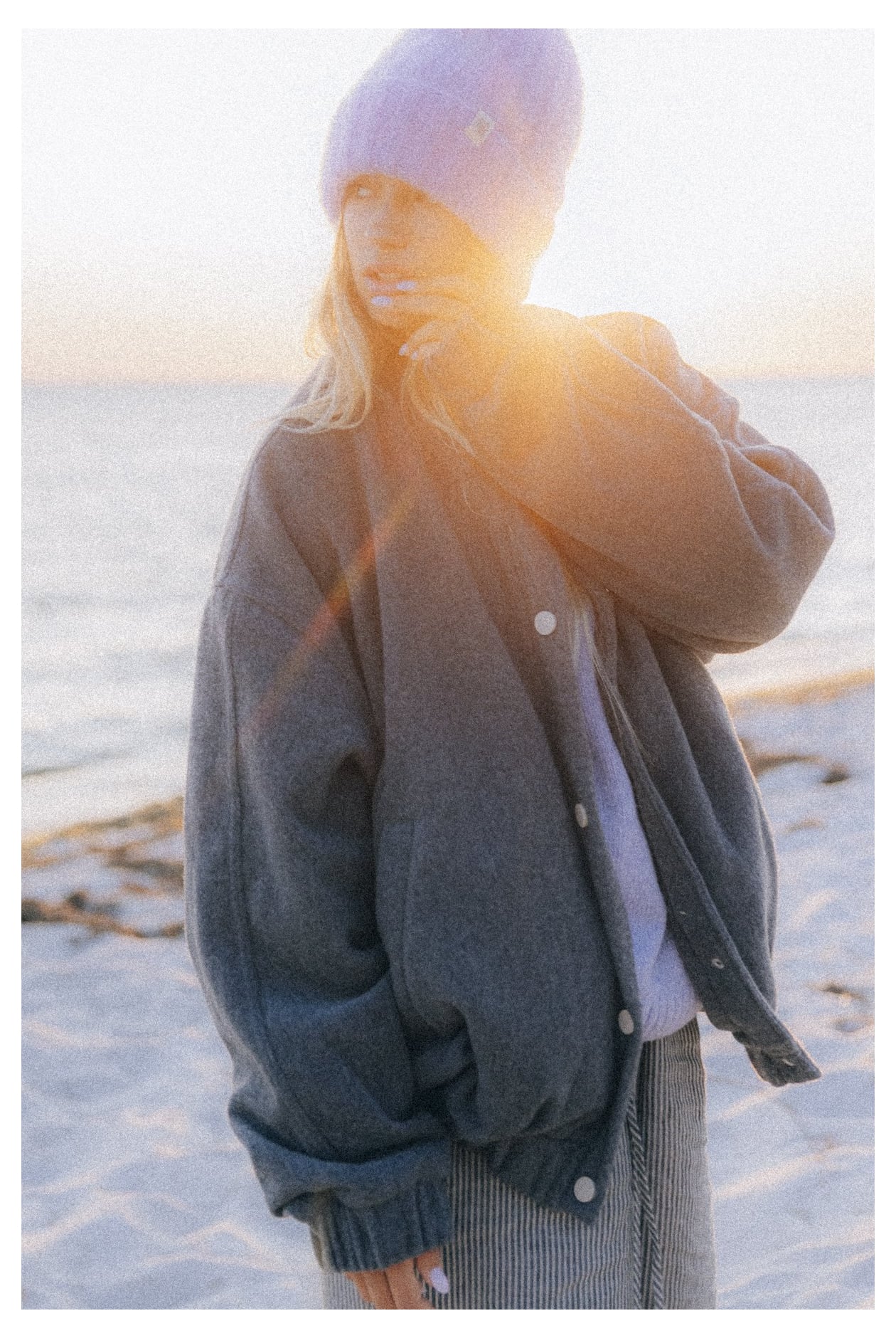 Olivia Little Tiger Beanie - Purple Haze