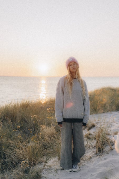 Beach Bum Sweater - Light Grey Beach Bum Sweater - Light Grey