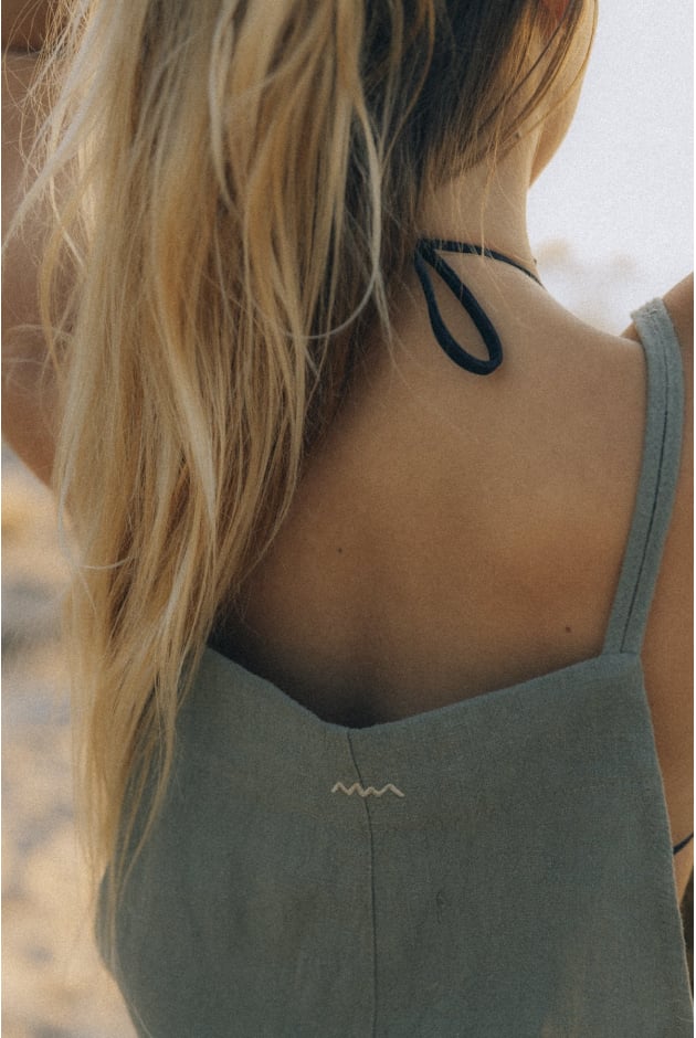 Linen Culotte Suit - Olive Linen Culotte Suit - Olive