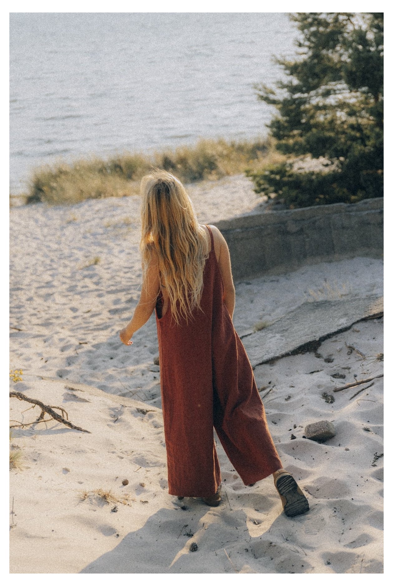 Linen Culotte Suit - Terra