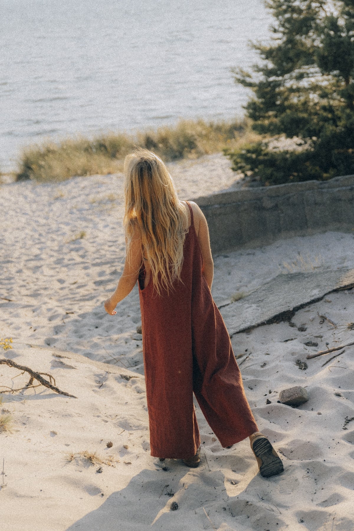 Linen Culotte Suit - Terra