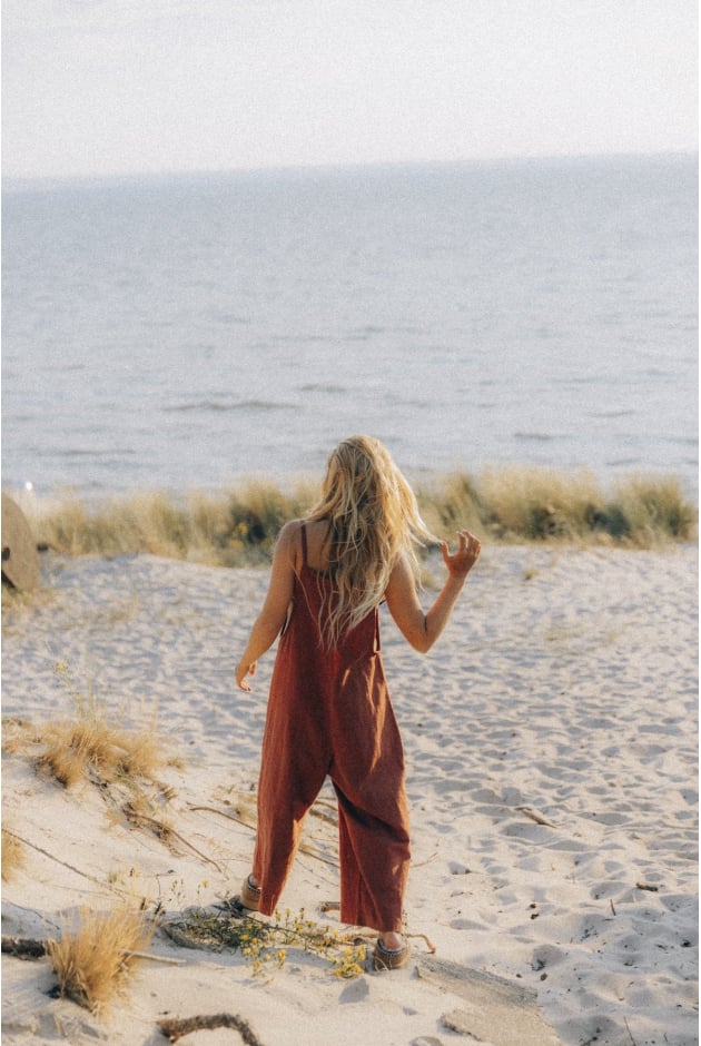 Linen Culotte Suit - Terra Linen Culotte Suit - Terra