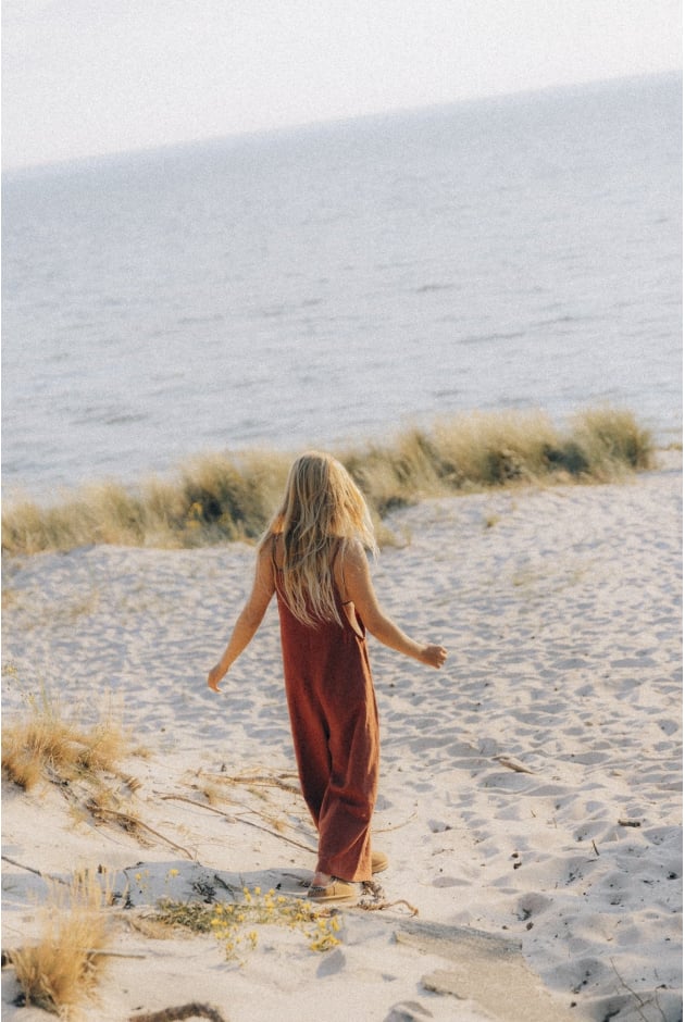 Linen Culotte Suit - Terra Linen Culotte Suit - Terra