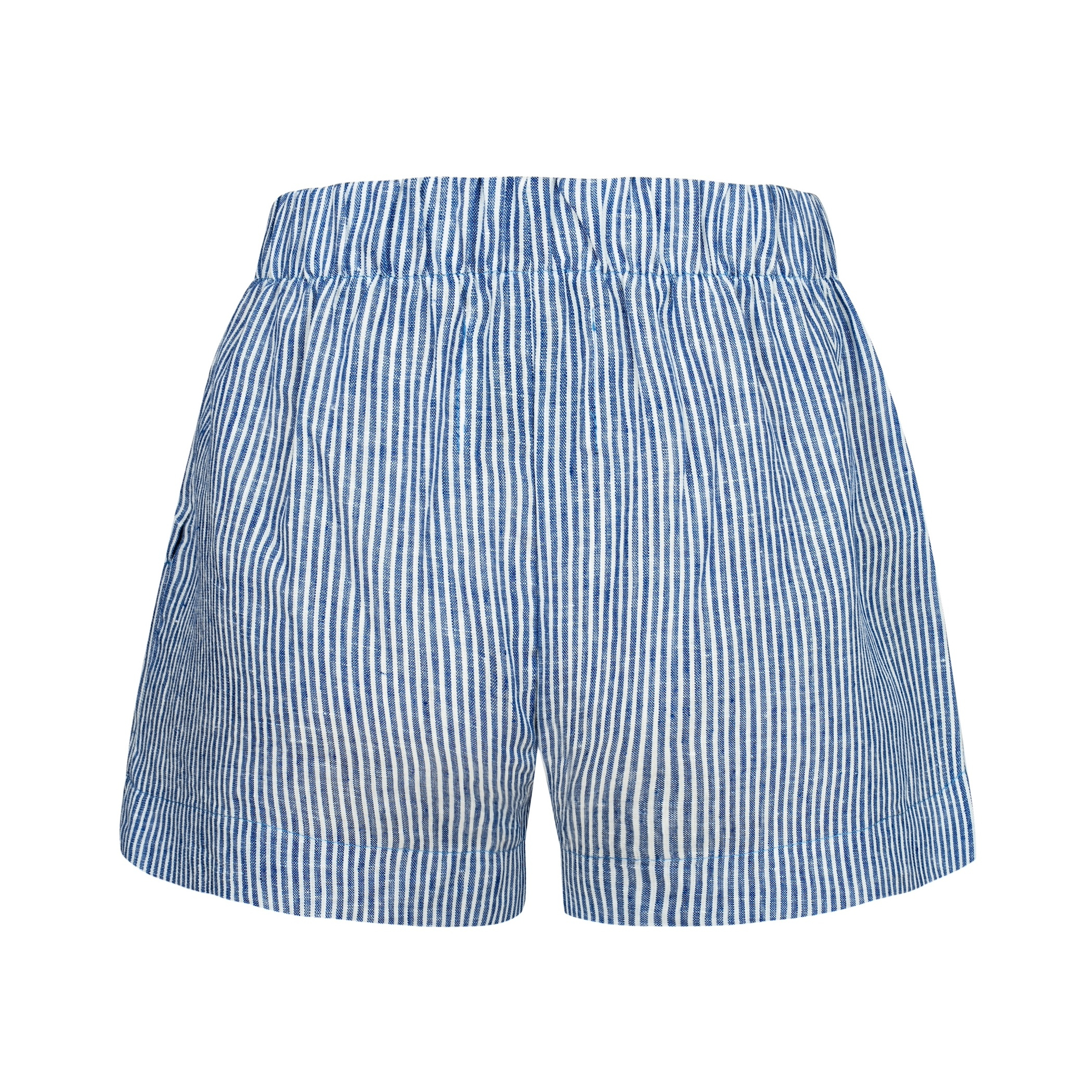 Lazy Linen Boxer Shorts - Royal Blue