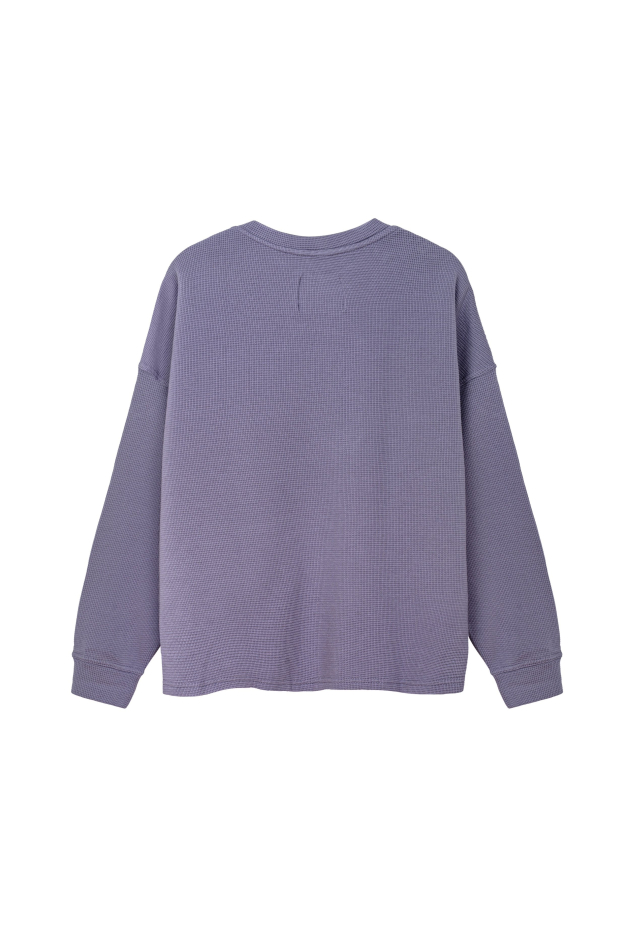 Waffle Longsleeve - Heather Purple Waffle Longsleeve - Heather Purple