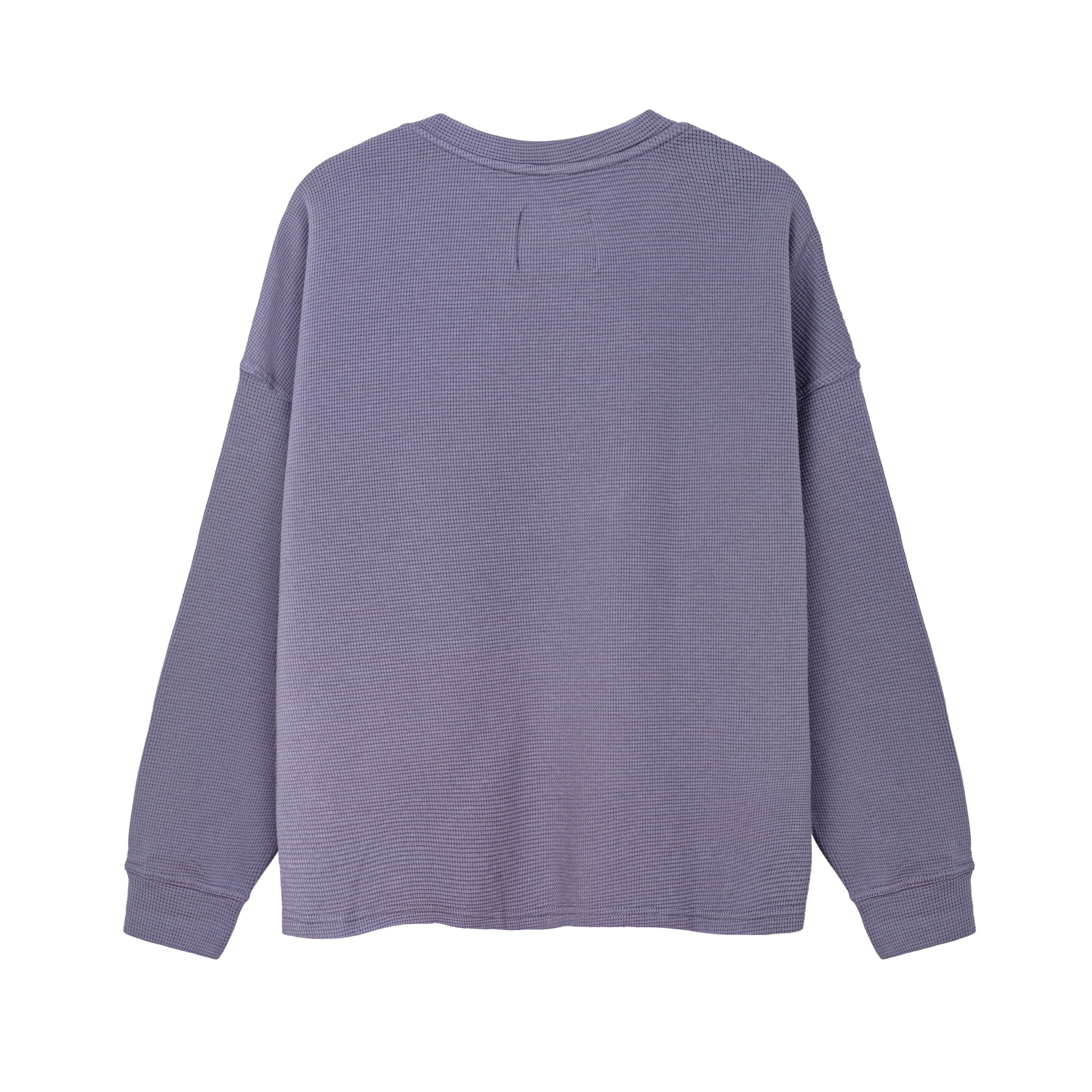 Waffle Longsleeve - Heather Purple