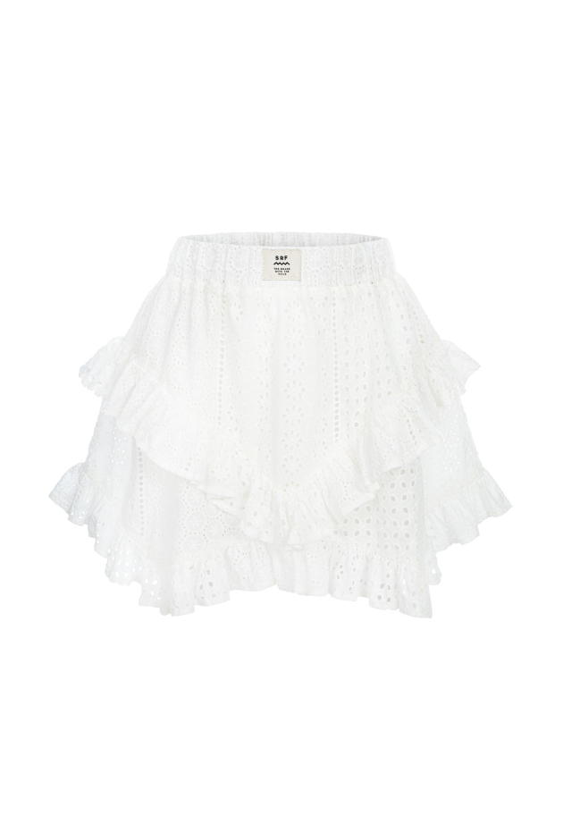 Wave Tiger Skirt - Paper White Wave Tiger Skirt - Paper White