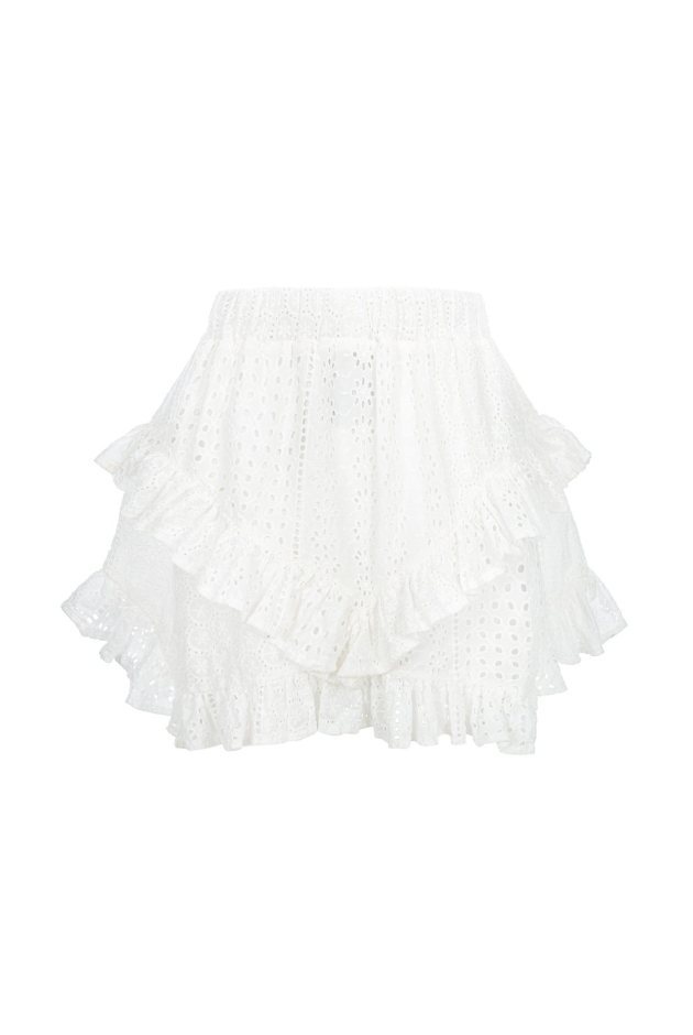 Wave Tiger Skirt - Paper White Wave Tiger Skirt - Paper White