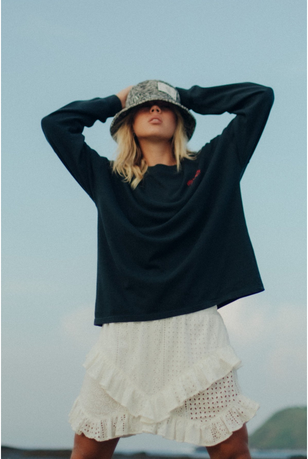 Wave Tiger Skirt - Paper White Wave Tiger Skirt - Paper White