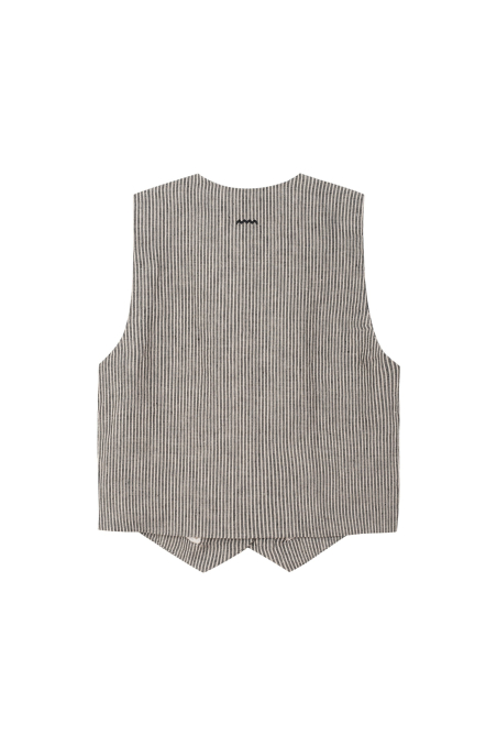 Lazy Linen Vest - Stone Grey Lazy Linen Vest - Stone Grey