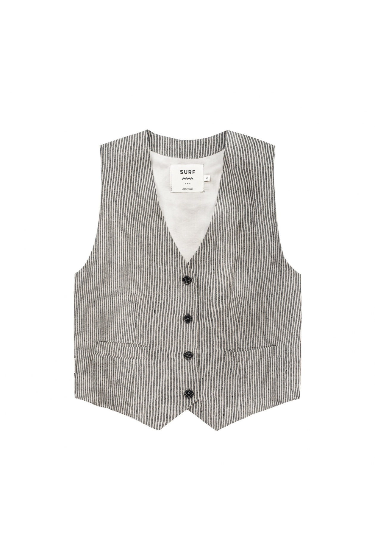 Lazy Linen Vest - Stone Grey Lazy Linen Vest - Stone Grey