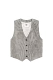 Lazy Linen Vest - Stone Grey Lazy Linen Vest - Stone Grey