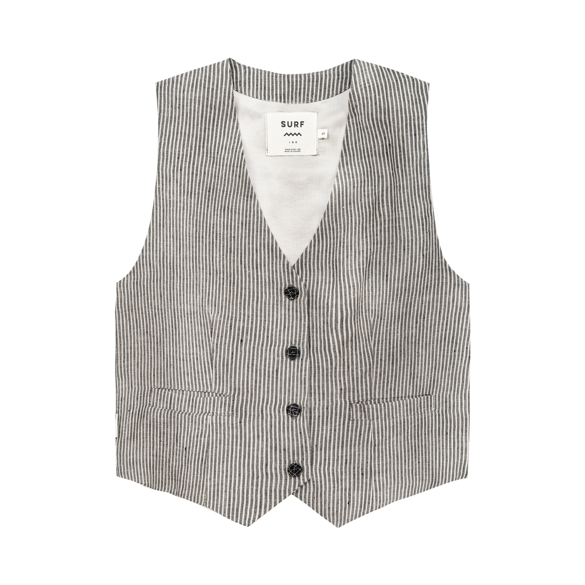Lazy Linen Vest - Stone Grey Lazy Linen Vest - Stone Grey