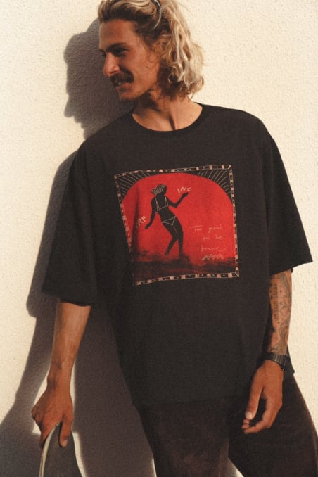 Too Good To Be True Box Tee - Acid Black Too Good To Be True Box Tee - Acid Black