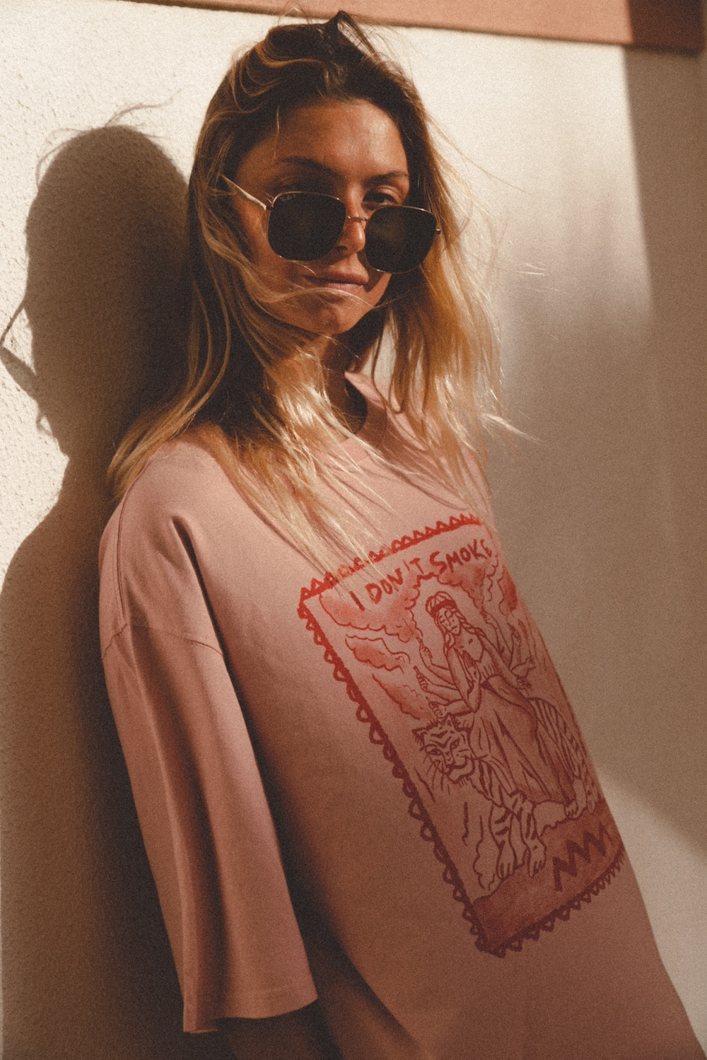 I Don't Smoke Box Tee - Pink Kush