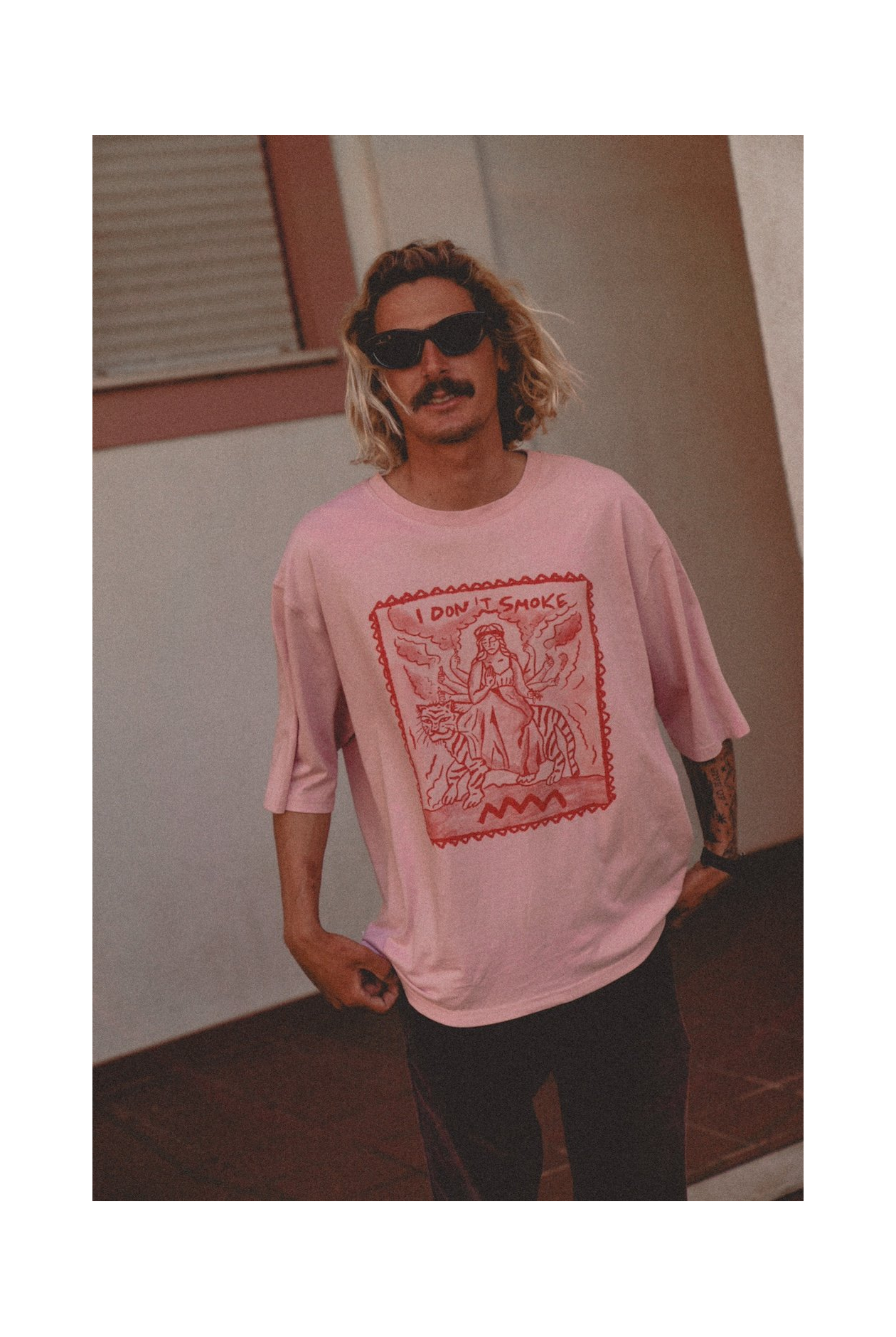 I Don't Smoke Box Tee - Pink Kush I Don't Smoke Box Tee - Pink Kush