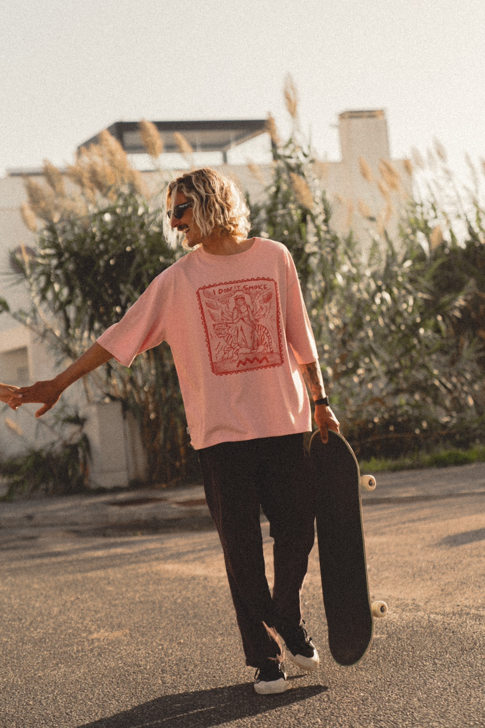 I Don't Smoke Box Tee - Pink Kush