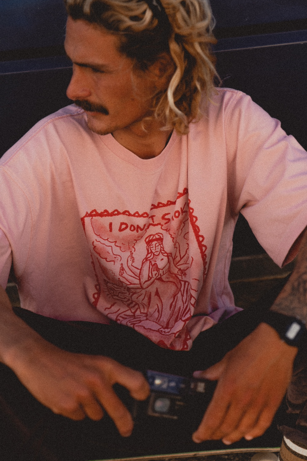 I Don't Smoke Box Tee - Pink Kush