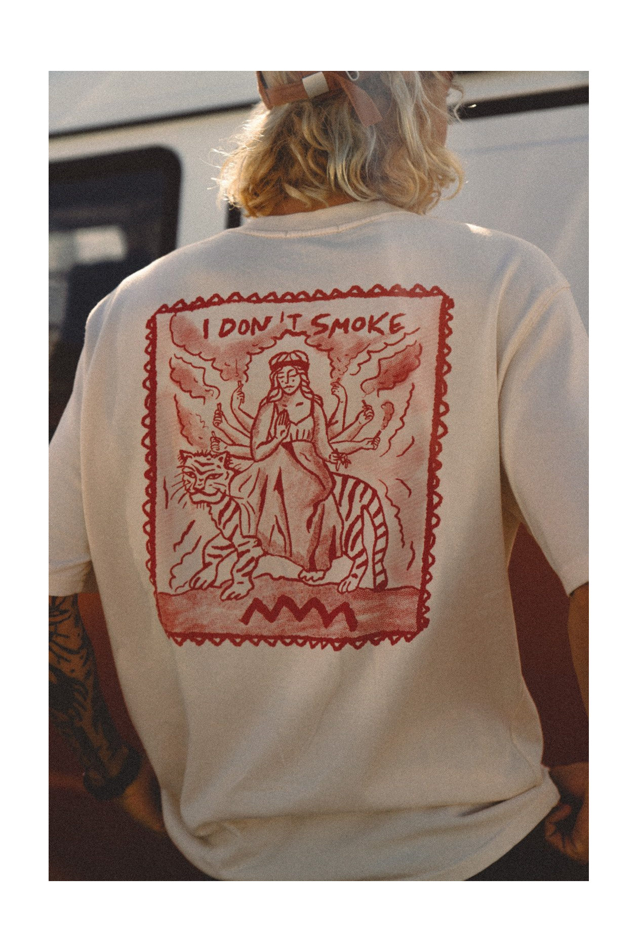 I Don't Smoke USX Tee - Super Natural | Surf Inc.