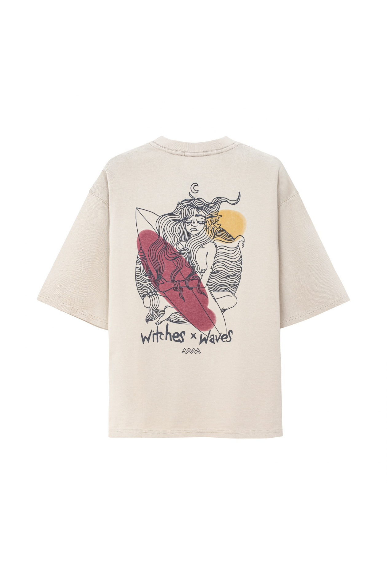 WITCHES x WAVES Tee - Dirty White | Surf Inc. WITCHES x WAVES Tee - Dirty White | Surf Inc.