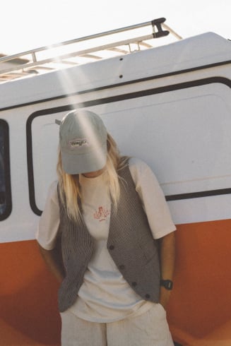 Lazy Linen Vest - Stone Grey