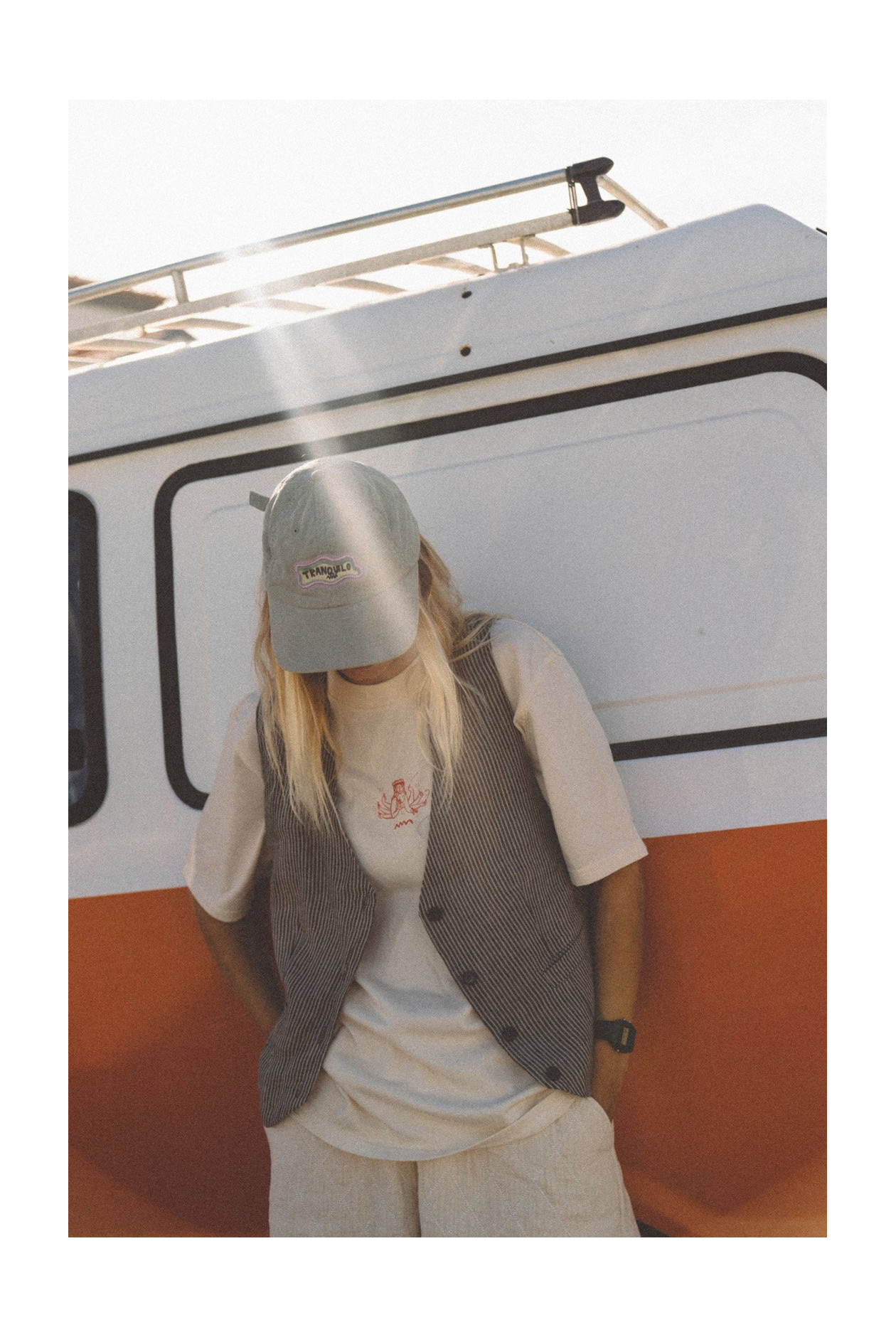 Lazy Linen Vest - Stone Grey Lazy Linen Vest - Stone Grey