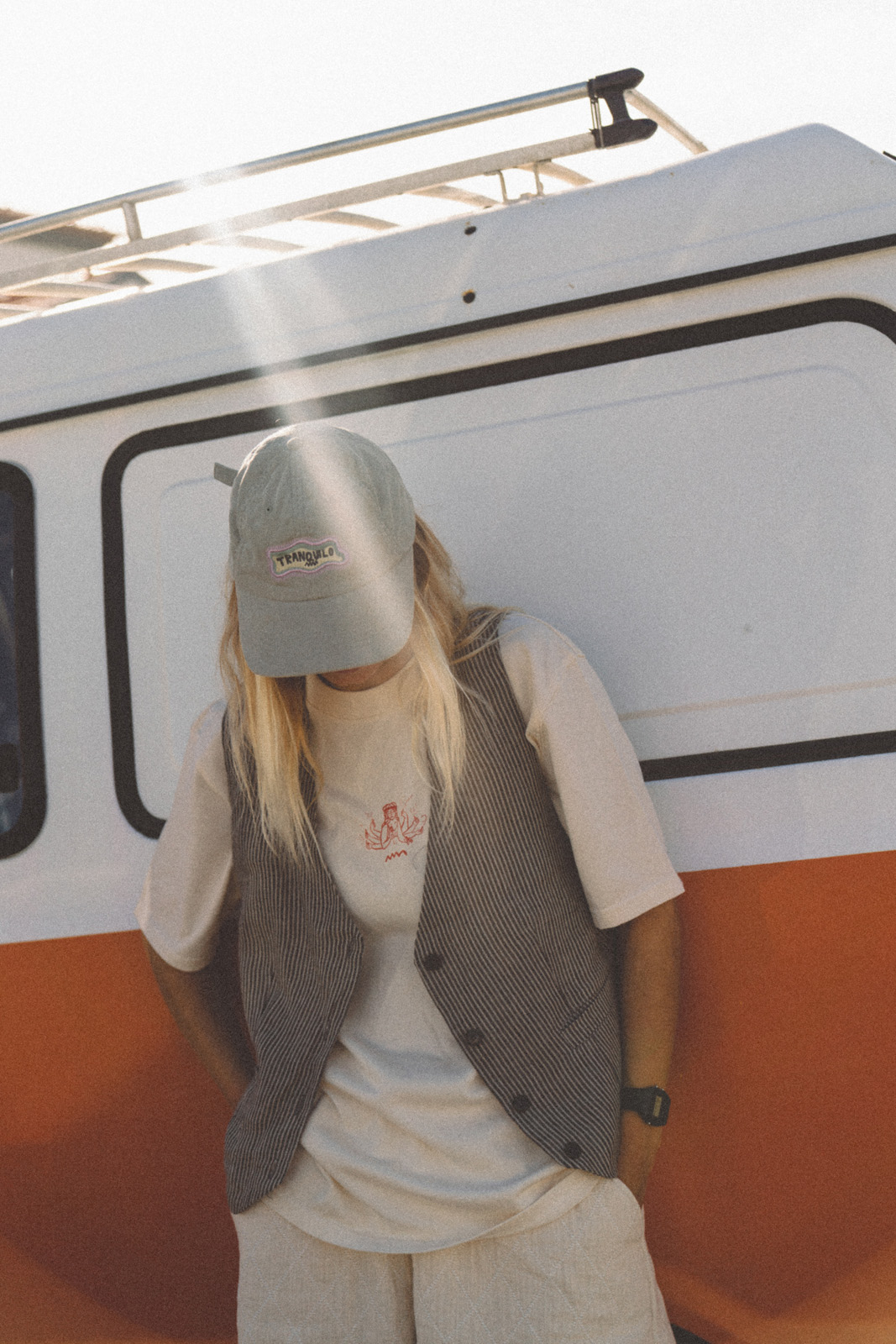 Lazy Linen Vest - Stone Grey Lazy Linen Vest - Stone Grey