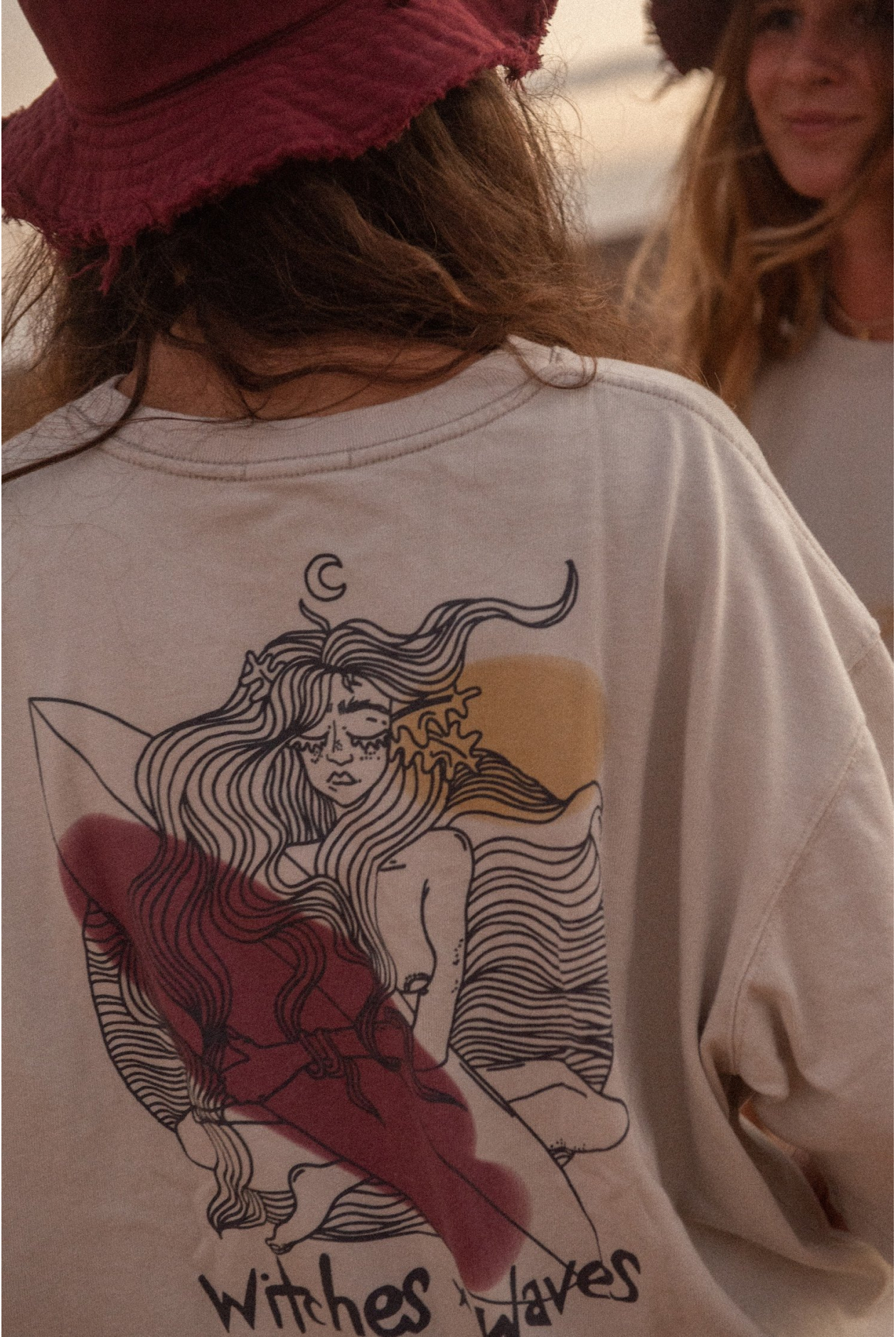 WITCHES x WAVES Tee - Dirty White | Surf Inc. WITCHES x WAVES Tee - Dirty White | Surf Inc.