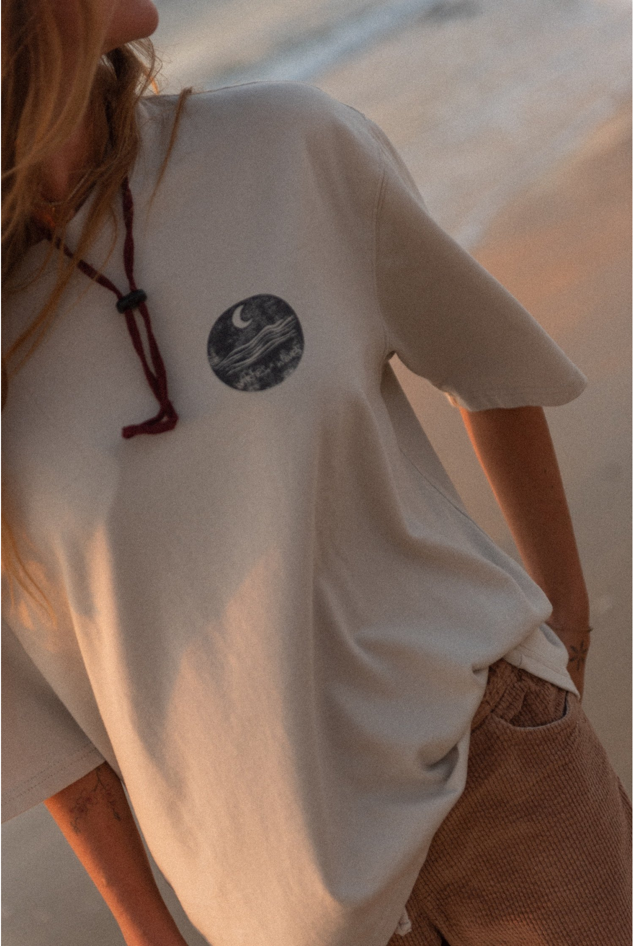 WITCHES x WAVES Tee - Dirty White