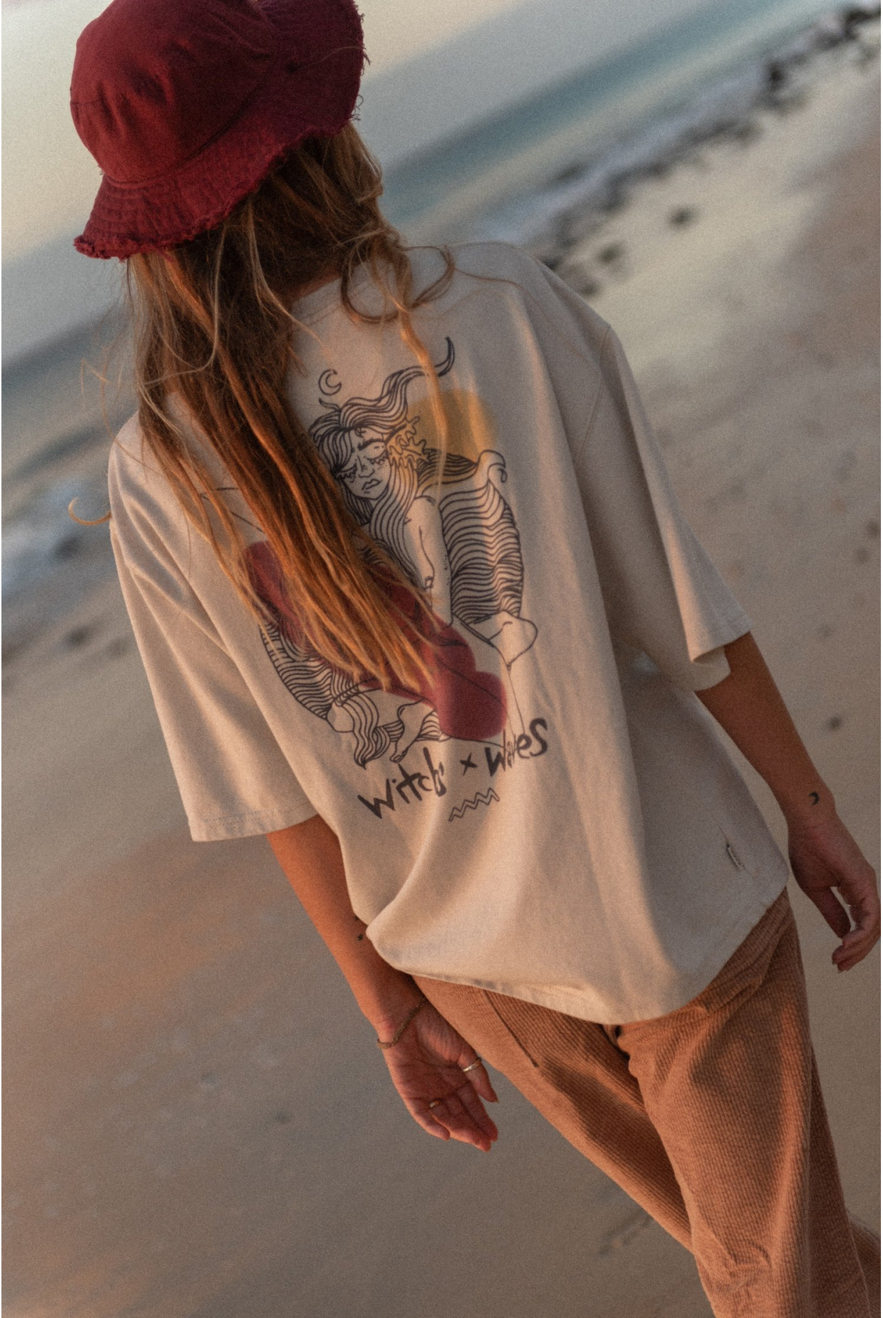 WITCHES x WAVES Tee - Dirty White WITCHES x WAVES Tee - Dirty White