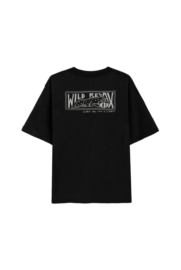 Wild Relax Tee - Acid Black Wild Relax Tee - Acid Black