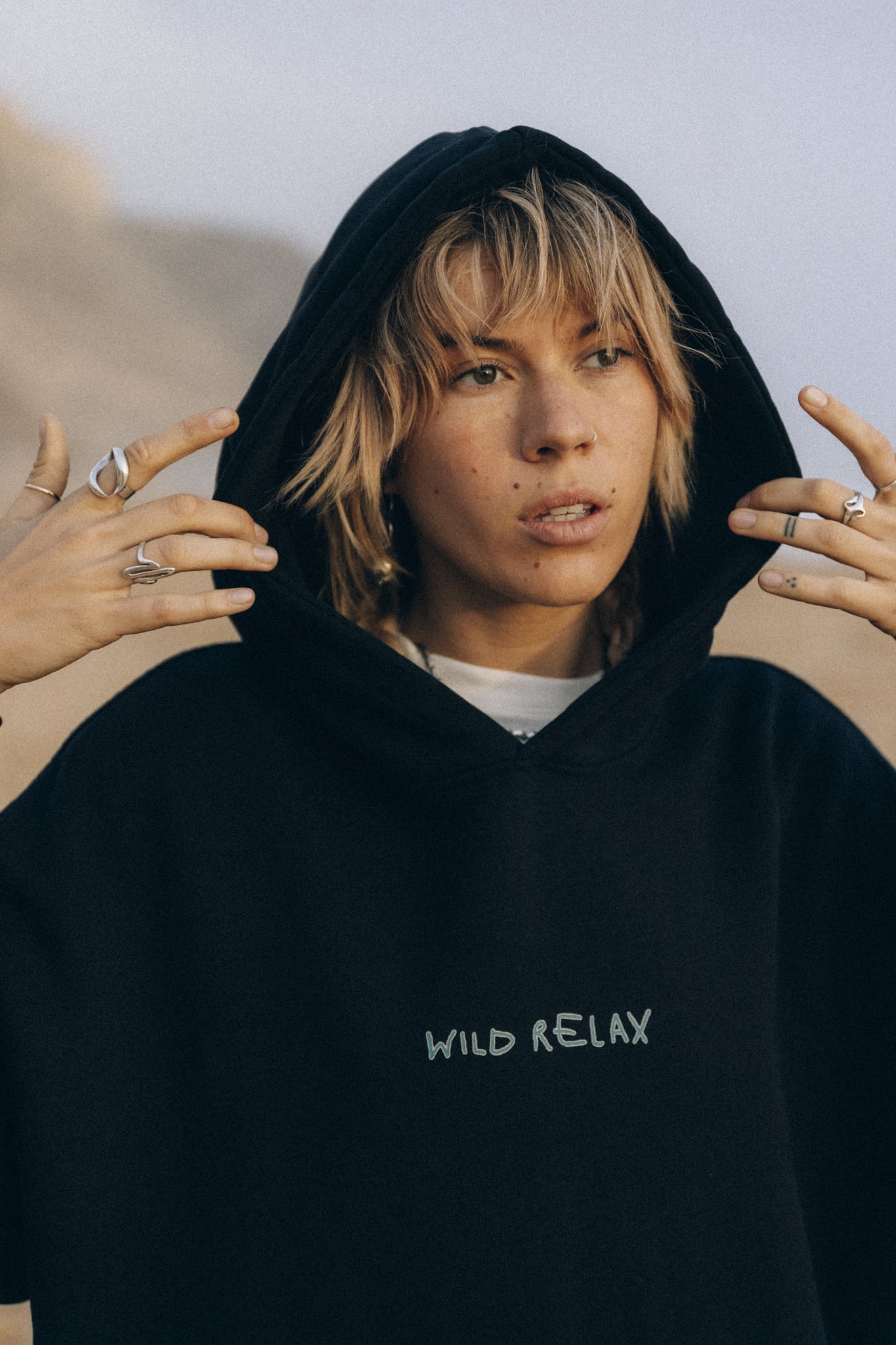 Chillin&rsquo;rn Hoodie - Acid Black