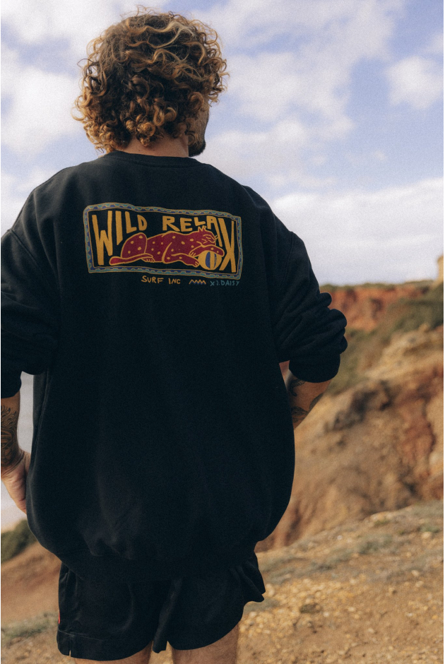 Wild Relax Sweat - Acid Black Wild Relax Sweat - Acid Black