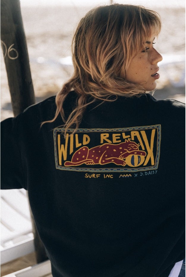 Wild Relax Sweat - Space Black - Hoodies & Sweatshirts Womens Wild Relax Sweat - Space Black - Hoodies & Sweatshirts Womens