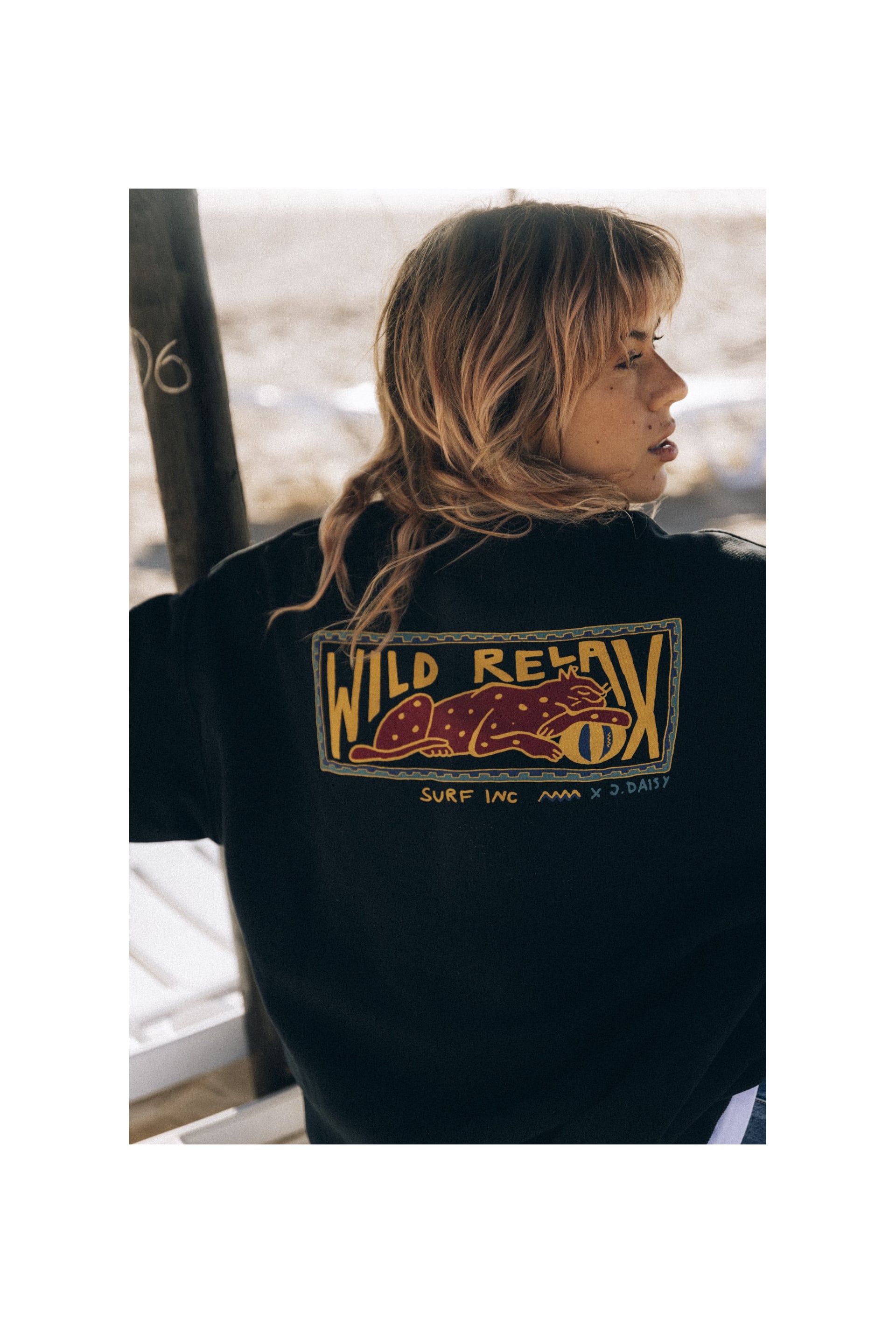 Wild Relax Sweat - Acid Black | Surf Inc.