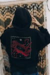 Stamp Cats Hoodie - Acid Black