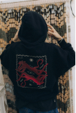 Stamp Cats Hoodie - Acid Black | Surf Inc. Stamp Cats Hoodie - Acid Black | Surf Inc.