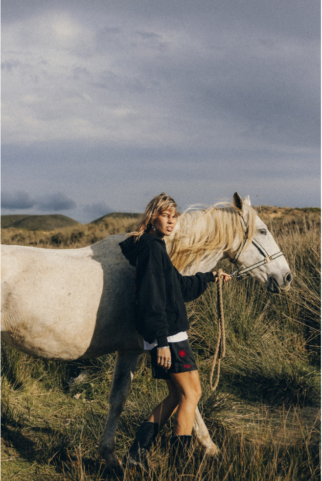 Stamp Cats Hoodie - Acid Black | Surf Inc. Stamp Cats Hoodie - Acid Black | Surf Inc.