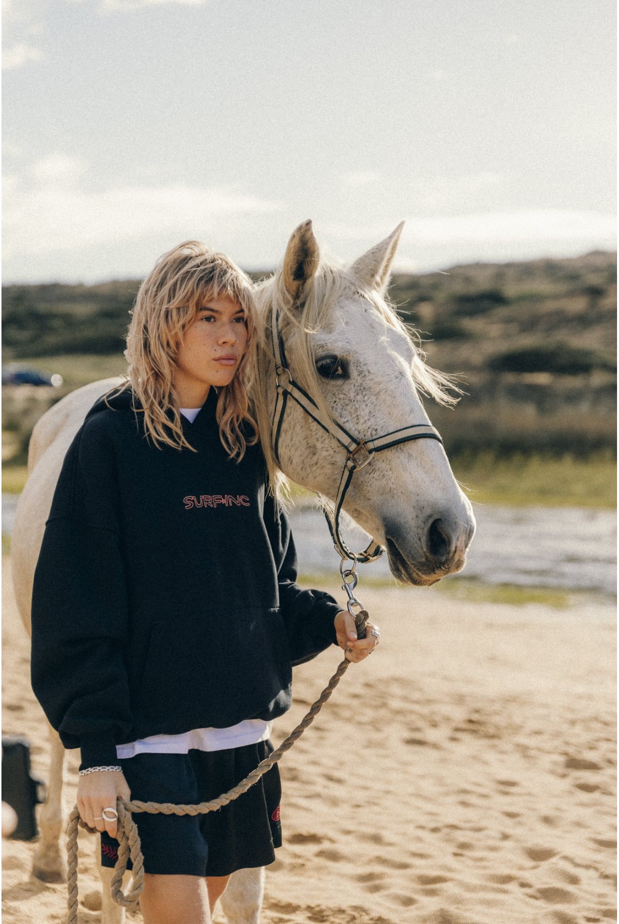 Stamp Cats Hoodie - Acid Black | Surf Inc.