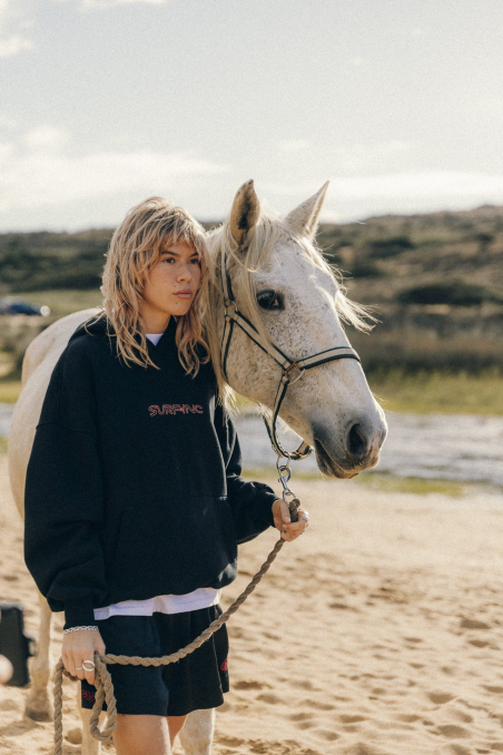 Stamp Cats Hoodie - Acid Black Stamp Cats Hoodie - Acid Black