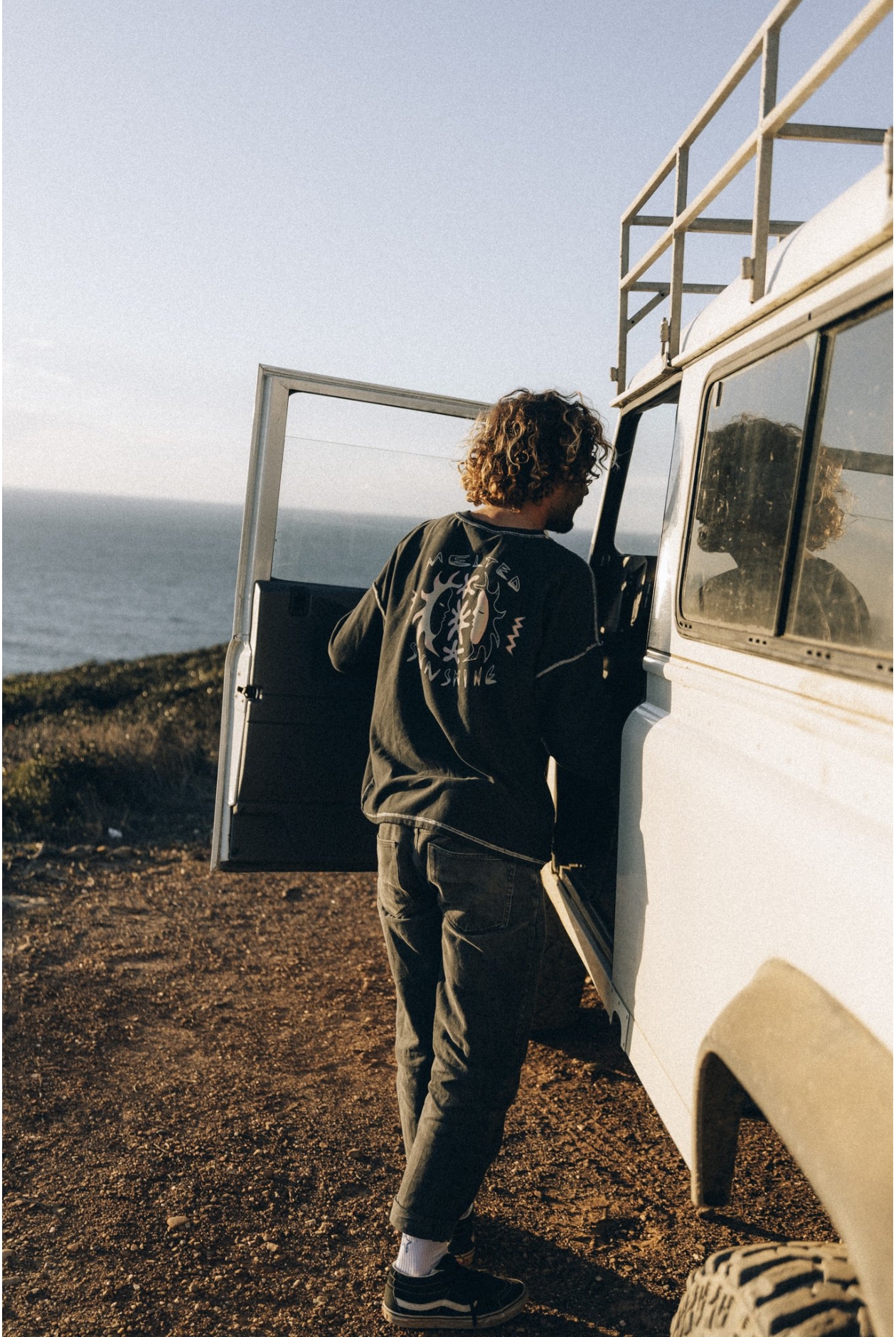 Melted Sunshine Double Sun LS - Acid Black Melted Sunshine Double Sun LS - Acid Black