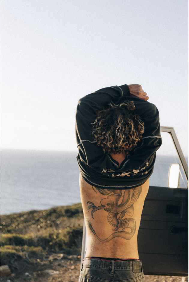 Melted Sunshine Double Sun LS - Acid Black Melted Sunshine Double Sun LS - Acid Black