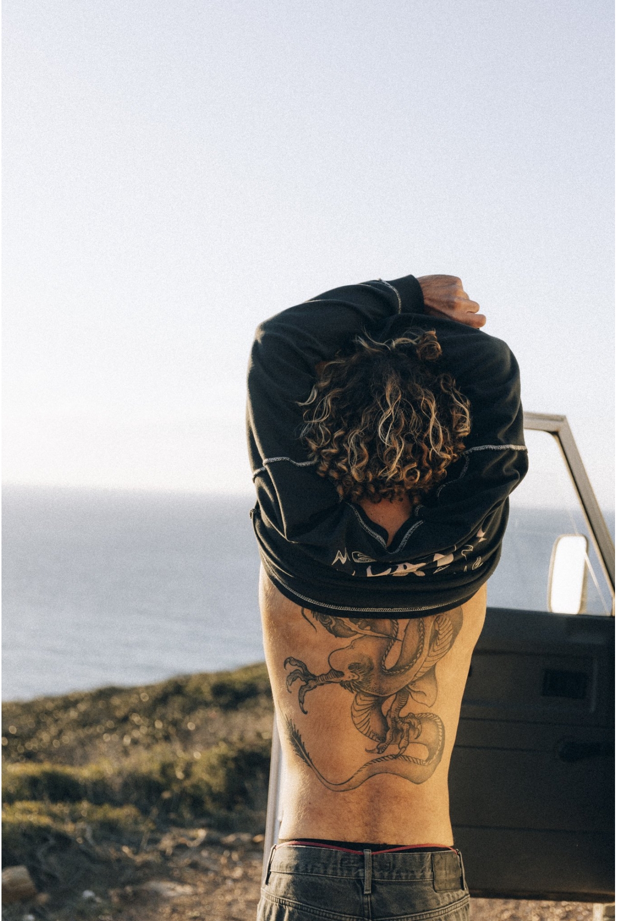 Melted Sunshine Double Sun LS - Acid Black Melted Sunshine Double Sun LS - Acid Black